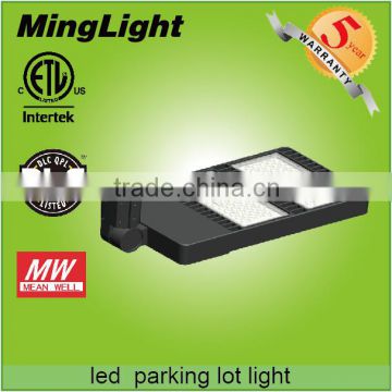 China factory 5 years warranty UL LED street light 200w, 200w LED parking lot light
