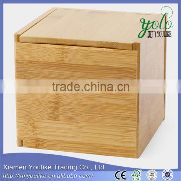 Foldable storage box bamboo storage box