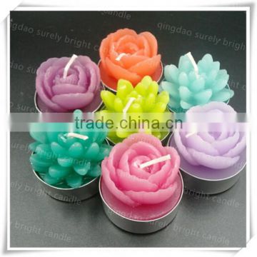 flower shaped tealight candle gift set/ fancy gift items