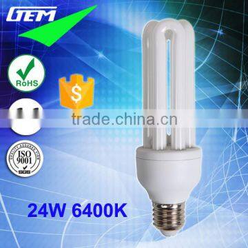 8000Hours Tri-phosphor T4 3U 24W 6400K Energy Saving Lamp CFL