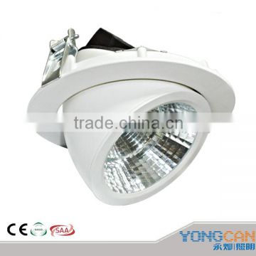 2013 hot model cob 20w white aluminum alloy led spotlight