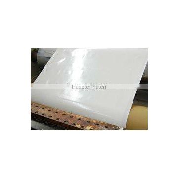 polyester satin surface back side coated with hot melt glue for mattress label