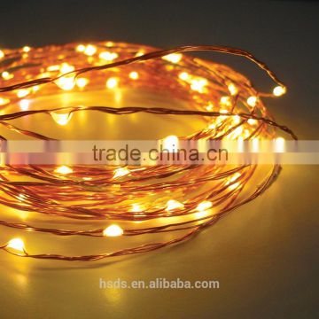 2014 mini battery operated led copper wire string lights