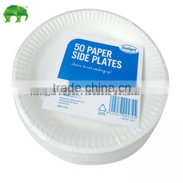 7" inch disposable food paper plate