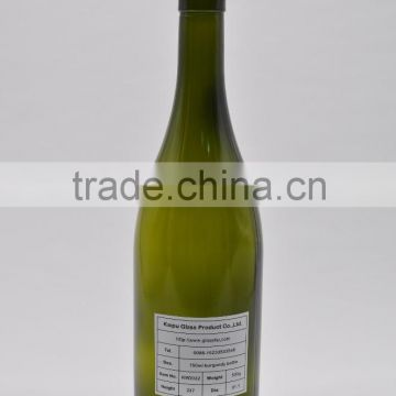 Wholesales Cork 750ML Wine Bottle Glass for Burgunday Shape