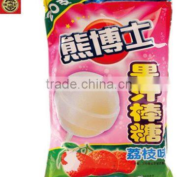 HFC Dr. Bear 6097 lychee flavour filling lollipops