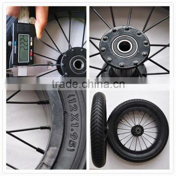 12x1.95 steel rim wide kid bicycle wheels