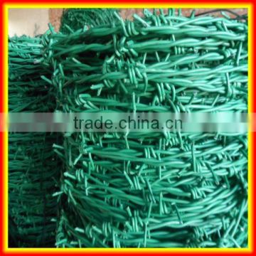 lowest price plastic coated barbed iron wire