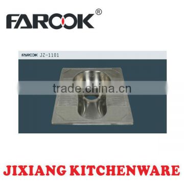 stainless steel squatting pan