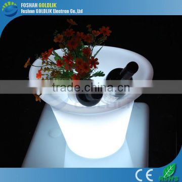 Plastic colorful led lighted ice bucket