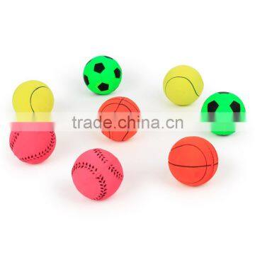 Spot wholesale pet color solid rubber elastic ball elastic medium 6CM