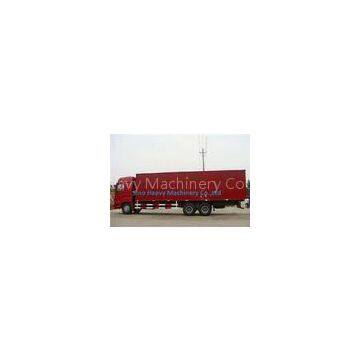 2 Axles Manual Low Bed Trailer / Two Single Red Lorry Trailer