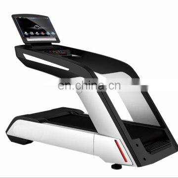 Commercial motored treadmill with big touch screen running machine for gym