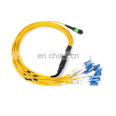 25Meter QSFP+ mpo-lc Optic Patch cord Single mode SM 9/125 24 fiber mtp to lc breakout cable