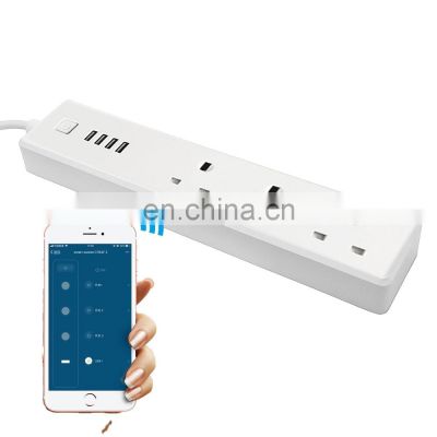 UK standard smart wifi wireless socket multi-function timer switch sub-control with USB smart socket