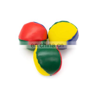 Multi Color high quality hot sales Children fabric Sand Filling Artificial Stuffed hacky sack plastic pellet