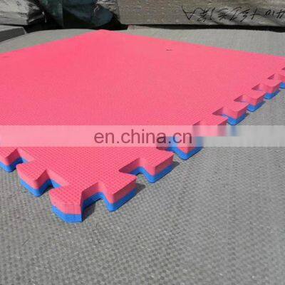 4cm Tatami puzzle eva taekwondo floor mats eva mat leaf pattern printing customized