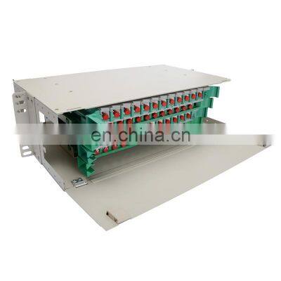 24/48/72 Core FC Port Fiber Optic Rack Mount ODF Optical distribution frame without Splice Tray