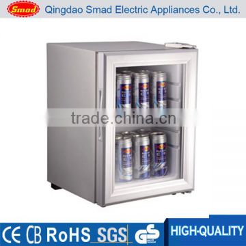 Glass door mini commercial display refrigerator showcase beverage fridge