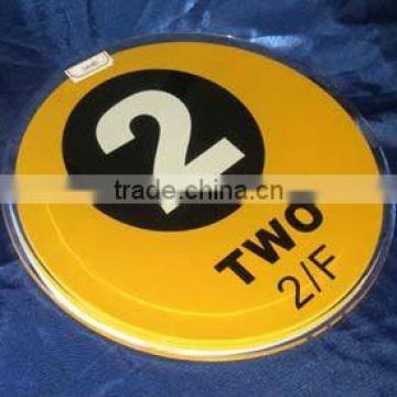 Promotional Acrylic Plastic Floor Number Sign