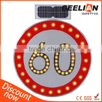 Car Speed LED Solar Powered sign / LED Speed Sign
