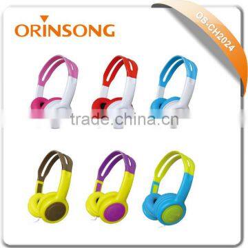 Stereo colorful headphone wholesales at high quality