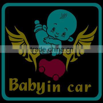 baby on board el car sticker