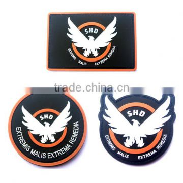 Game Airsoft Cosplay Rubber Patch The Division SHD Wings Out Badge Morale Military Armband Tactical PVC Patches