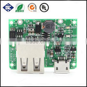 Solar power bank pcb with LED DIY USB charger circuit board OEM ODM movable power board assembly