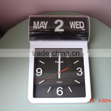calender clock, decorative modern wall clock