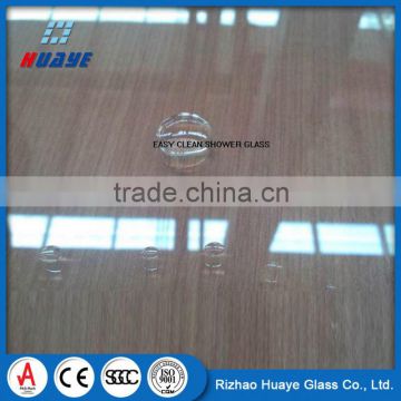 China frameless safety tempered shower glass
