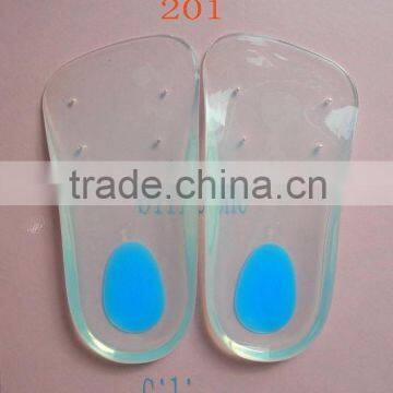 2014 New products comfortable 3/4 length design gel silicone massage insole