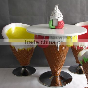 shop ice cream decoration/ Fibreglass Ice cream Cone Shop advertising/Ice cream shop decoration