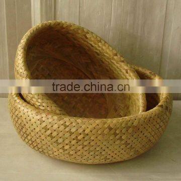 Vietnam manufacture of bamboo basket, nice craft basket, beautiful handwoven storage basket