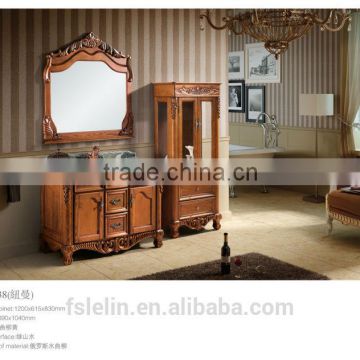 High end classical solidwood bathroom furniture wash basin vanities LS-90938
