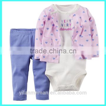 New design baby girl coming home outfit Clothes Sets Baby Layettes