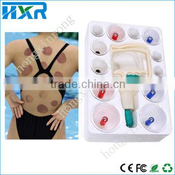 Healthy 12 Cups Chinese Traditional Medical Vacuum Cupping Suction Massage Set
