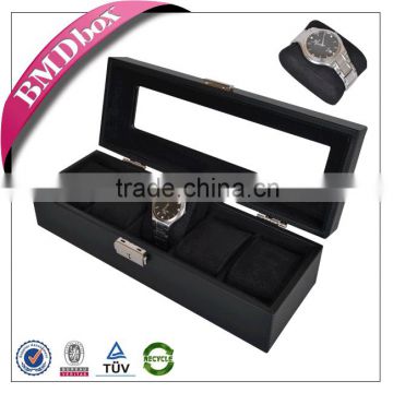 craft box unique items sell MDF faux leather watch case for man gift