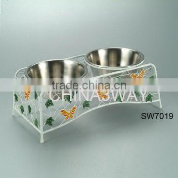 cheap price personalized dog stainless steel colorful pet bowl