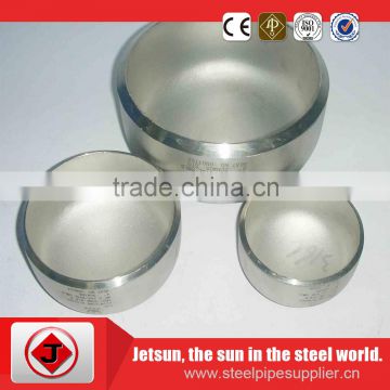 threaded decorative steel pipe caps A234 WPB Carbon Steel Cap for oil and gas pipe