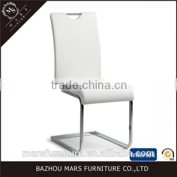 Cheap chrome leather white chairs