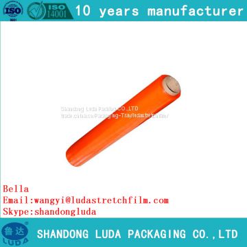 Hot sell smooth transparent hand PE casting stretch wrap film roll the lowest price