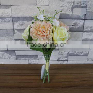 Artificial bouquet flowers silk flower bundle