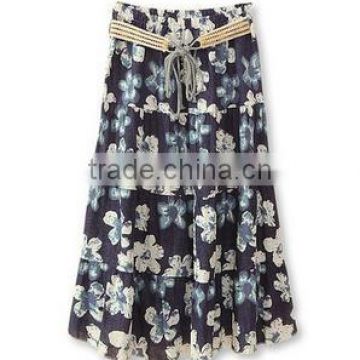 Women's Bohemian Style Color-printed skirt