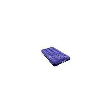 Comfortable PVC Waterproof Flocked Inflatable Air Mattress Furniture For Single Person