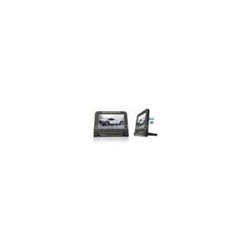 SD, USB, MP5 AUX AV Backside Car HD LED Universal Dual IR 9 Headrest DVD Player With Dual Channel