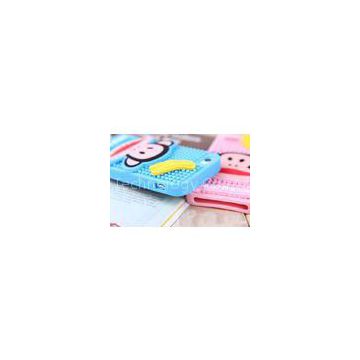 Cute Monkey iPhone 5S Protective Cases Silicone Pink / Sky Blue Color