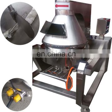 304 stainless steel restaurant used jacketed cooking mixer machine jacketed boiling pan with mixer steamer