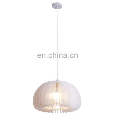 Creative LED Pendant Light Simple White Chandelier Japanese Retro Pumpkin Hanging Lights For Bedroom Restaurant Living Room