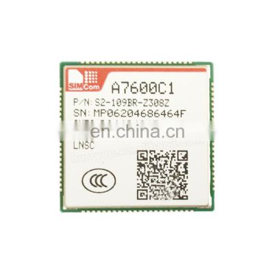 SIMCOM A7600C1 GSM LTE Cat 1 module supports 10Mbps downlink rate and 5Mbps uplink rate A7600C